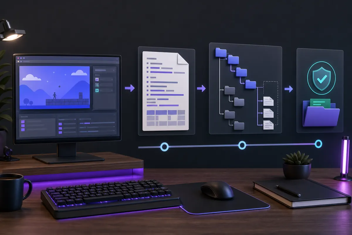 Editorial Ryujinx cheat code workflow with text document, folders and verification